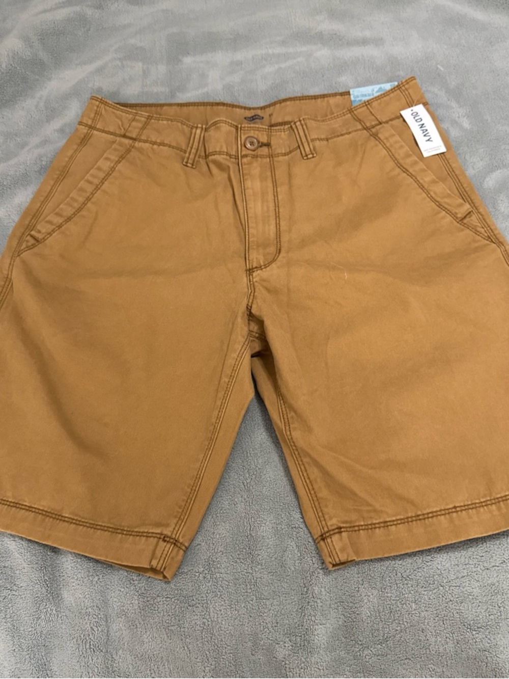 Old Navy Men's Caramel Tan Flat Front Shorts